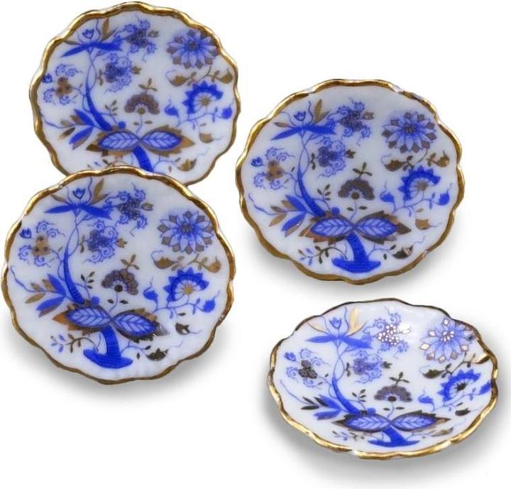 Produktbild Reutter 001.389/5 - Vier Speiseteller "Zwiebel Gold", Miniatur