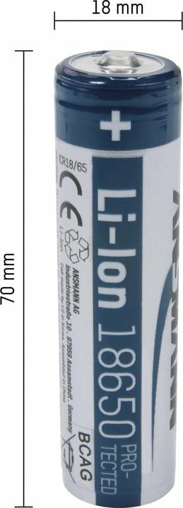 Image du produit Ansmann 18650 (1 pcs, 18650, 2600 mAh)