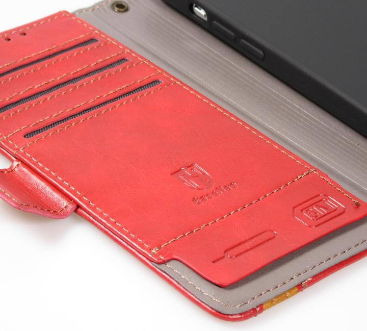 Immagine prodotto PhoneLook Etui cuir Flip Wallet en cuir véritable avec stripe design et compartiment à cartes (Apple iPhone 13 Pro)