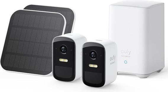 eufy 1080p Auflösung, integriertes Solarpanel, inkl. HomeBase S380 Solar 2C Cam