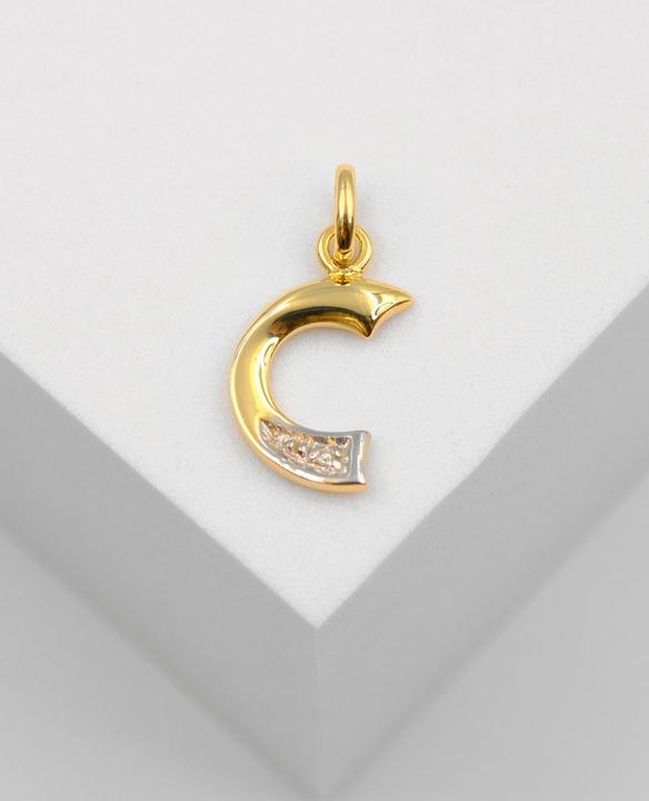 Immagine prodotto Muau Lettera (750, Oro bianco, Oro giallo 18 K)