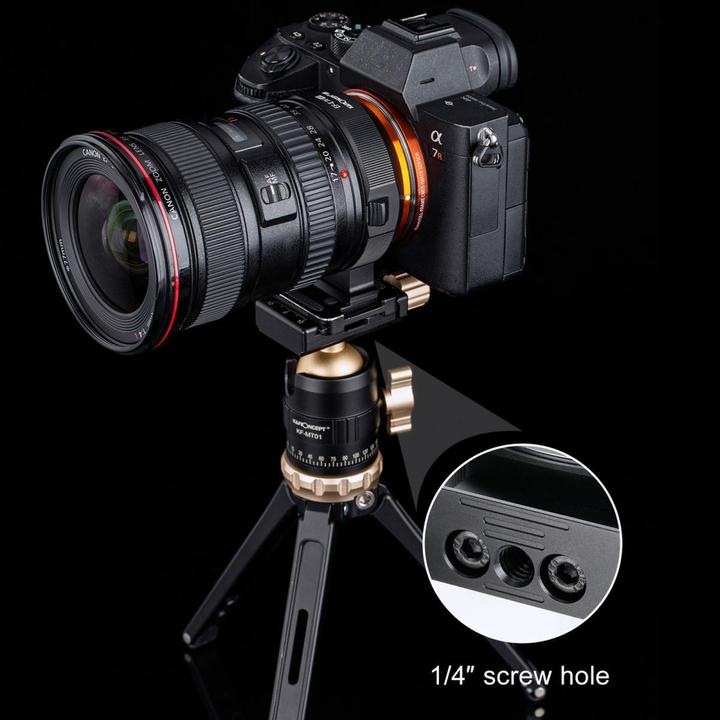 Image du produit K&F Concept Bague d'adaptation d'objectif autofocus électronique pour objectif Canon EF/EF-S à monture Sony E