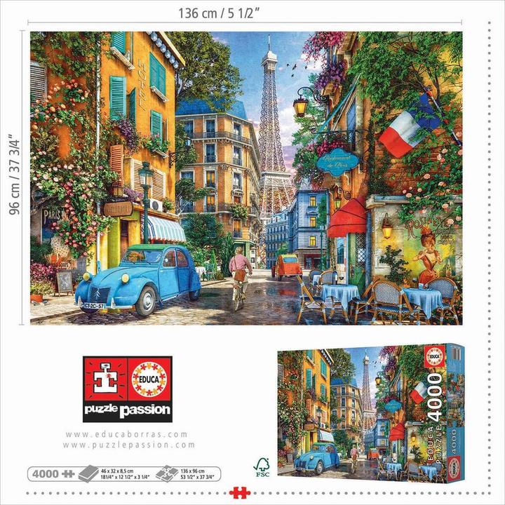 Actual product image Educa Paris Old Town 4000 pieces Puzzle (4000 pieces)