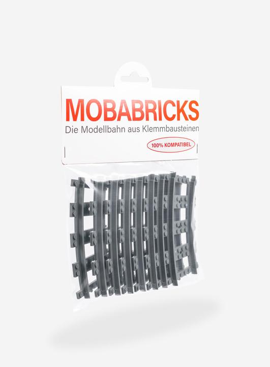 Actual product image Mobabricks R40 curved rails - 8 pieces