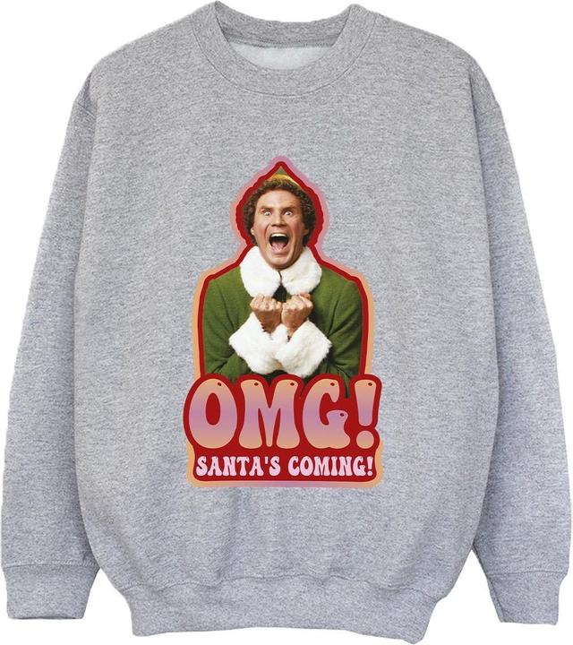 Actual product image Elf Boys Santa's Coming Sweatshirt (152, 158)