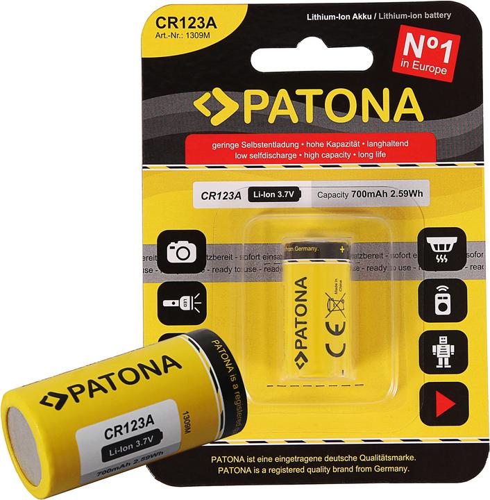 Actual product image Patona CR123A (Camera battery)