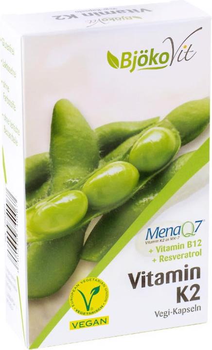 Produktbild BjökoVit Vitamin K2 MK-7 + Vitamin B12 + Resveratrol (60 Stück, Kapseln, 35 g)