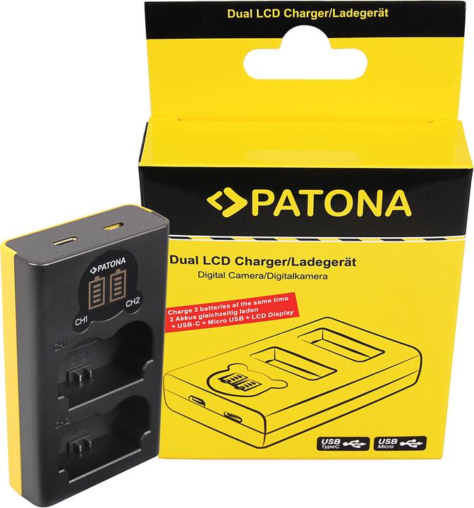 Produktbild Patona Dual LCD Charger USB Fuji NP-W235 (Ladegerät)
