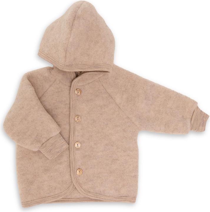 Immagine prodotto Engel Giacca con cappuccio per bambini con bottoni in legno (50, 51, 52, 53, 54, 55, 56)