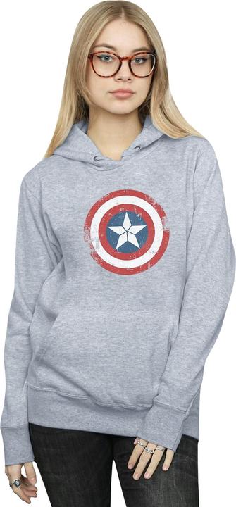Produktbild Captain America Civil War Distressed Shield Kapuzenpullover (XL)