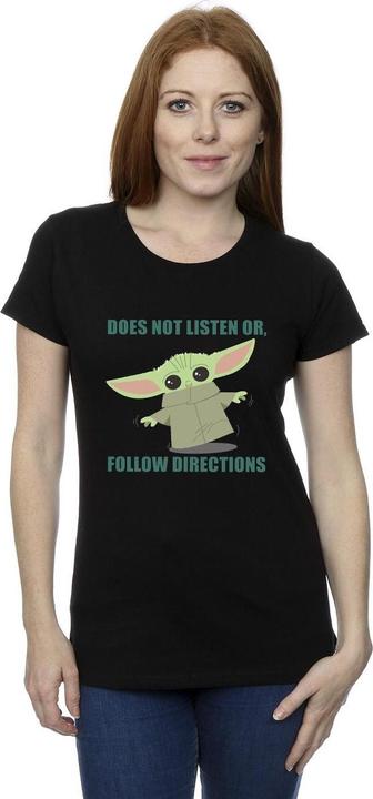 Immagine prodotto Star Wars The Mandalorian Grogu Does Not Listen Maglietta Donna (XL)
