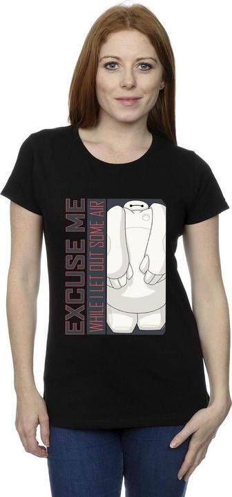 Actual product image Disney Womens/Ladies Big Hero 6 Baymax Excuse Me Some Air Cotton T-Shirt (XXL)
