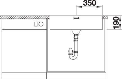 Actual product image Blanco Andano 700-IF (Top-mounted sink, 74 cm, 44 cm)