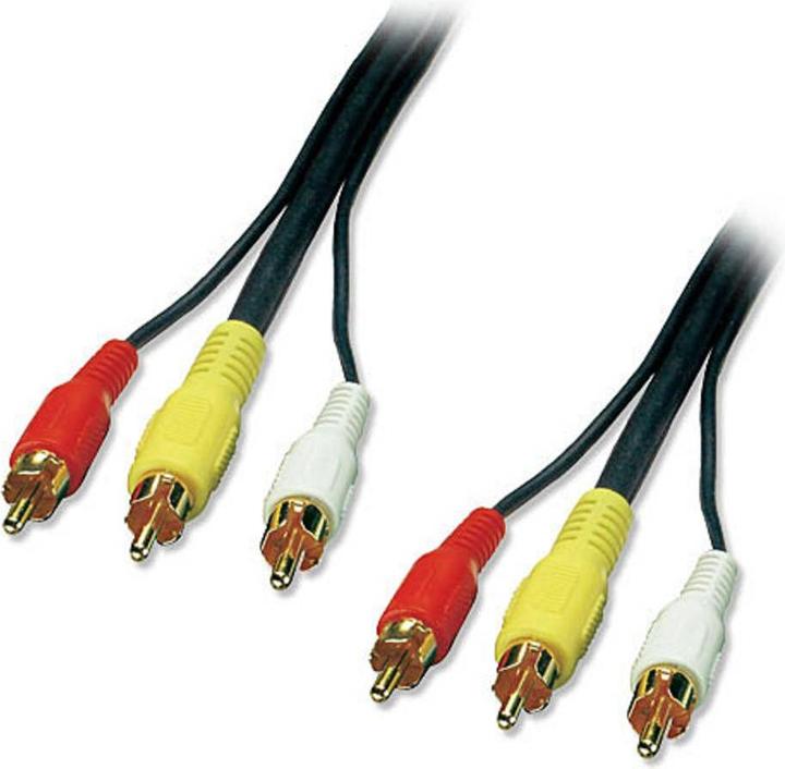 Actual product image Lindy 3 x RCA – 3 x RCA (1 m, Cinch)