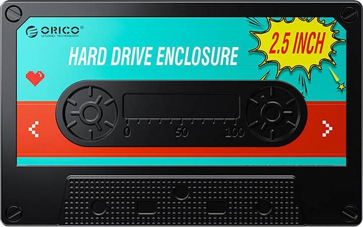 Immagine prodotto Orico 2580 Contenitore per unità HDD/SSD da 2,5", 5Gbps, da USB-A a USB Micro-B (nero) (2.5")