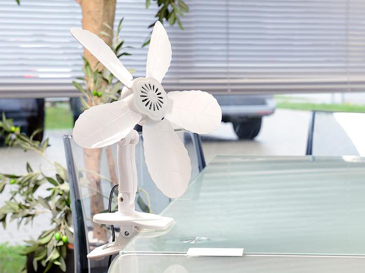 Actual product image Sichler Table fan with mounting clip