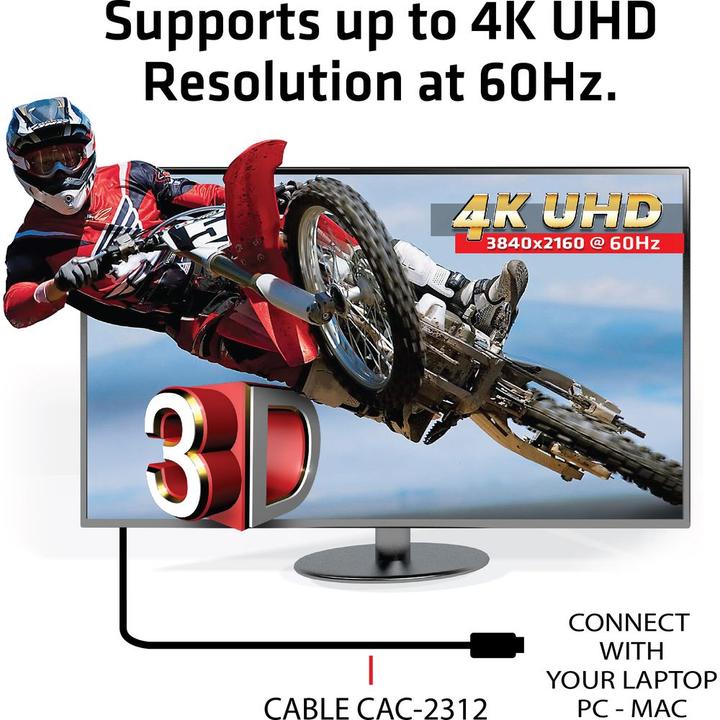 Produktbild Club 3D HDMI 2.0 4K60Hz RedMere-Kabel 10 m (10 m, HDMI)