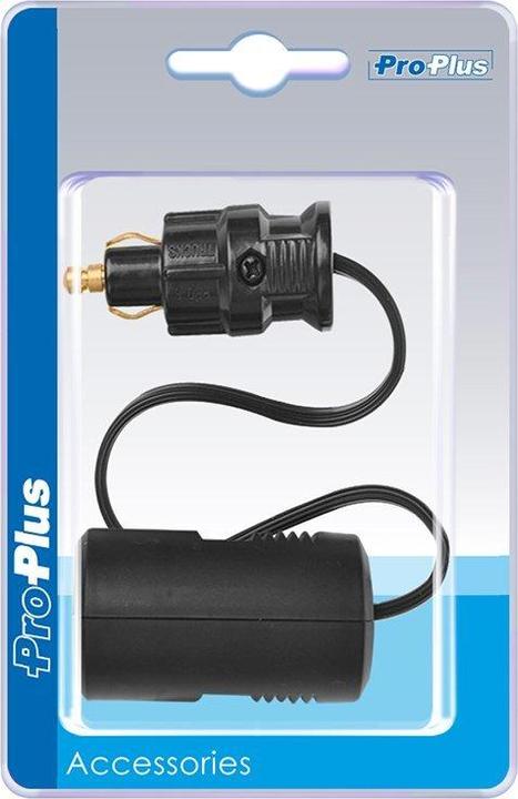 Actual product image ProPlus Adapter cable from DIN plug to cigarette lighter socket 25cm in blister pack