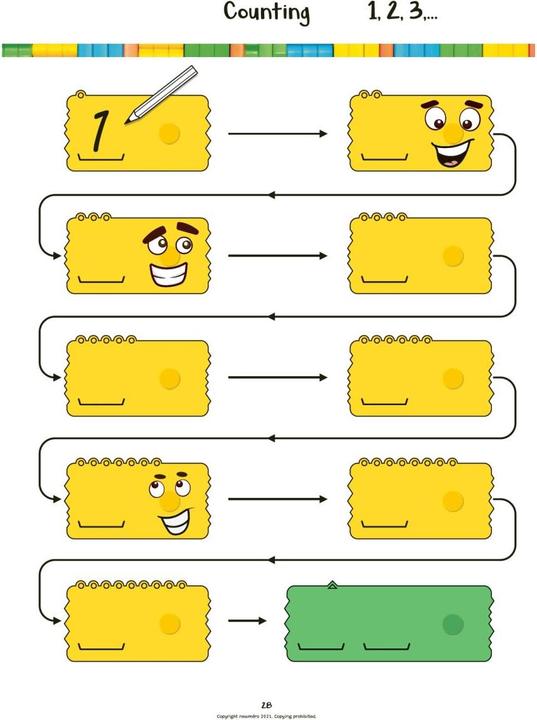 Produktbild Newmero Workbook for children 3 - 6 years old (Englisch)