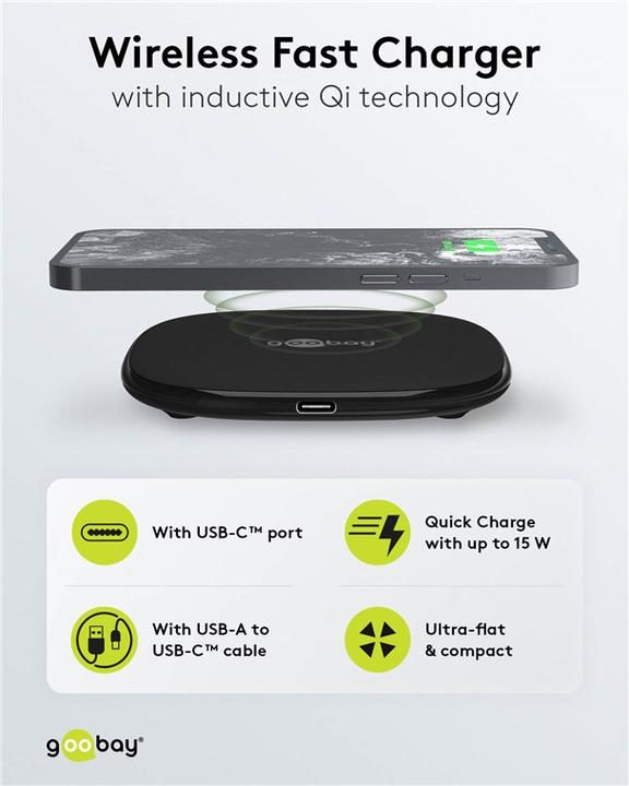 Immagine prodotto Goobay Caricatore rapido wireless (15 W)
