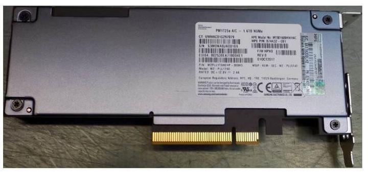 Actual product image HPE SPS-1.6TB PCIE X8 MU HH DS (1600 GB)