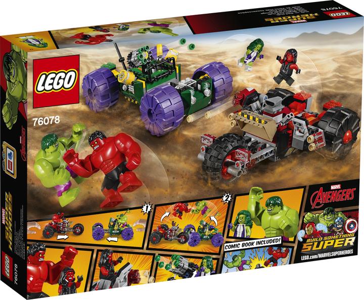 Image du produit LEGO Marvel Super Heroes Hulk contre Red Hulk (76078, LEGO Marvel)