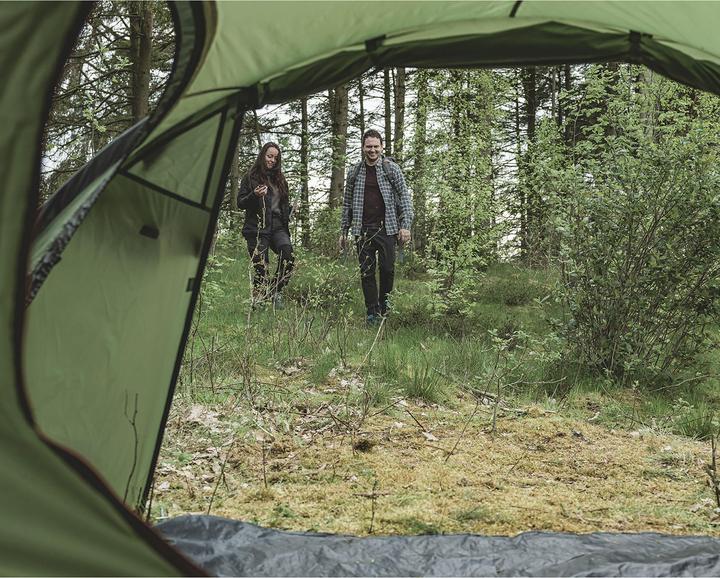 Actual product image Easy Camp Kuppelzelt Lomsdal 4 (olivgr?n, mit Tunnel-Anbau, Modell 2025) (Dome tent, 6.40 kg, 4 persons)