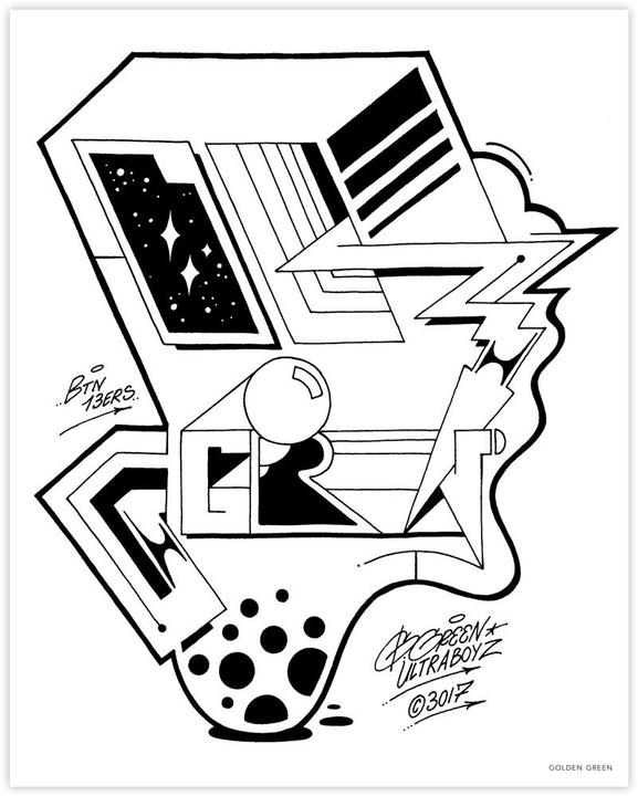 Immagine prodotto Graffiti Style Coloring Book (Inglese, Almqvist Bjorn, Lindblad Tobias Barenthin, 2017)