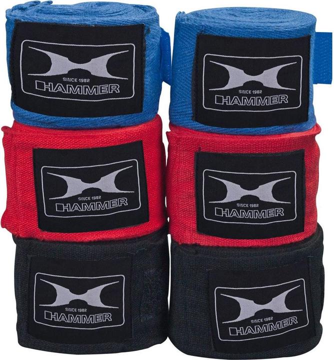 Produktbild Hammer Boxbandagen, elastisch 3,5m (schwarz)