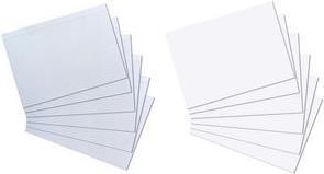 Image du produit Herlitz Fiches, DIN A4, lignées, blanc en papier, 170 g/m², sans bois, couleur des lignes : bleu, double (A4, 170 g/m², 100 x)