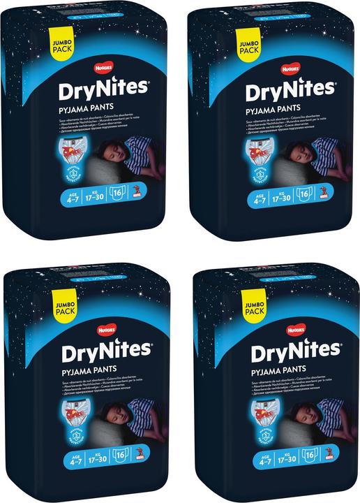 Produktbild Huggies Nachtwindeln (Gr. M, Tragepack, 64 Stück)