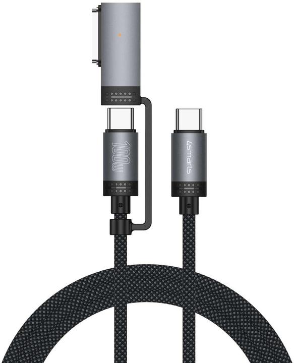 Image du produit 4smarts MagSafe 3 Adapter + USB-C Kabel (2 m, USB 3.2 Gen 1, 100 W)