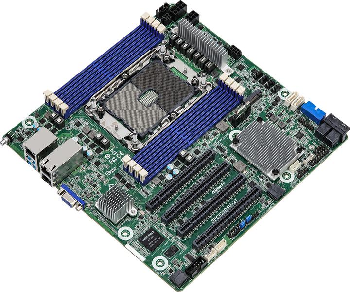 Actual product image AsRock SPC621D8U-2T Motherboard Intel C621A LGA 4189 micro ATX (LGA 4189, Intel C621A, mATX)