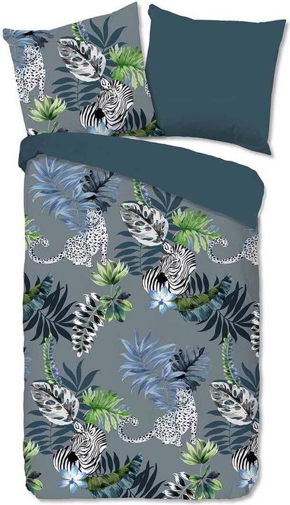 Traumschlaf Léopard et zèbre (Set de linge de lit, 135 x 200 cm, 80 x 80 cm)