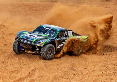 Image du produit Traxxas SLASH 4X4 BL2S VERT 1/10 SHORT-COURSE RTR SANS ACCU/CHARGEUR (RTR Prêt à fonctionner)