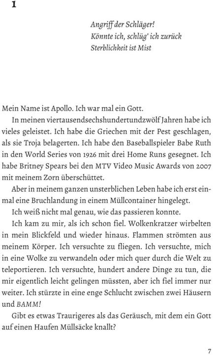 Produktbild Die Abenteuer des Apollo 1: Das verborgene Orakel (Rick Riordan, Deutsch)