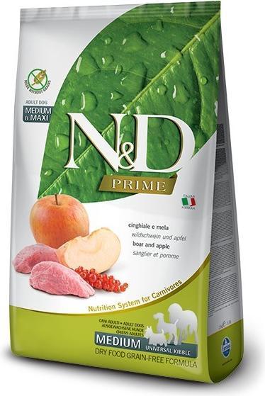 Immagine prodotto Farmina N&D Prime Dog Wild Boar And Apple Adult Medium & Maxi 12 kg (Adulto, 1 pz., 12000 g)