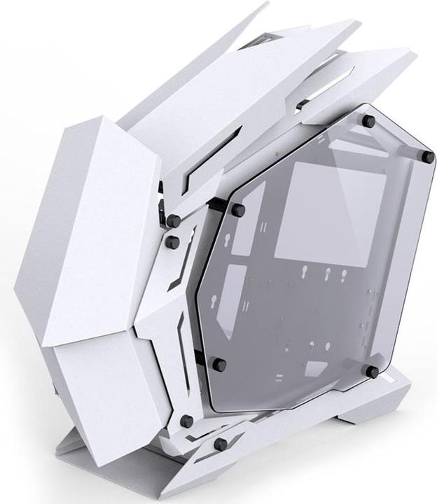 Actual product image Jonsbo MOD3 Mini Micro-ATX Tower Showcase, Tempered Glass - White (mATX, Mini-ITX)