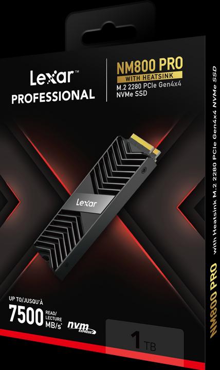Image du produit Lexar SSD 1TB 7500/6300 NM800 HS M.2 LEX (1000 Go, M.2 2280)