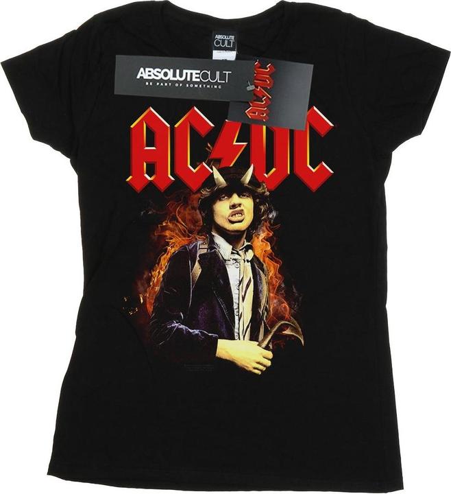 Image du produit AC/DC T-shirt en coton Femmes/Dames Angus Highway To Hell (M)