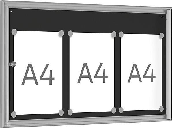 Produktbild kaiserkraft Schaukasten für den Innenbereich (Magnettafel, 76 x 50 cm)