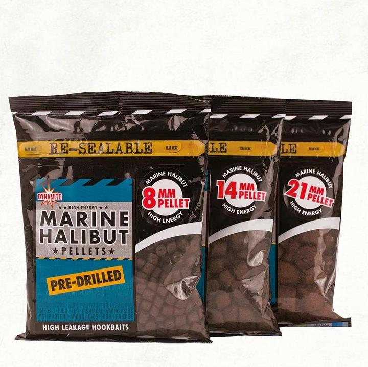 Actual product image Dynamite Baits Marine Halibut Pre Drill Pellets
