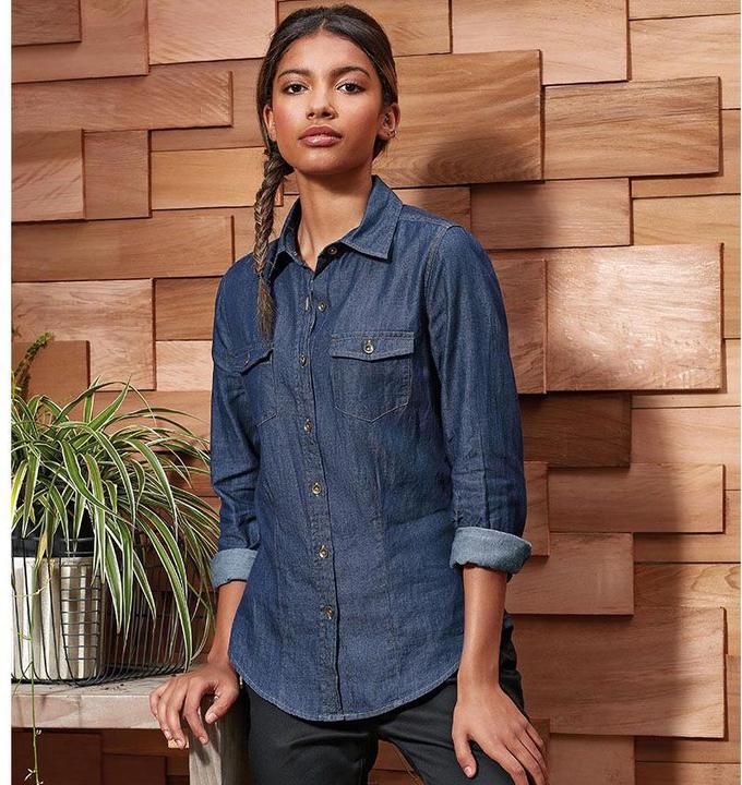 Immagine prodotto Premier Camicetta in denim con cuciture in denim (L)