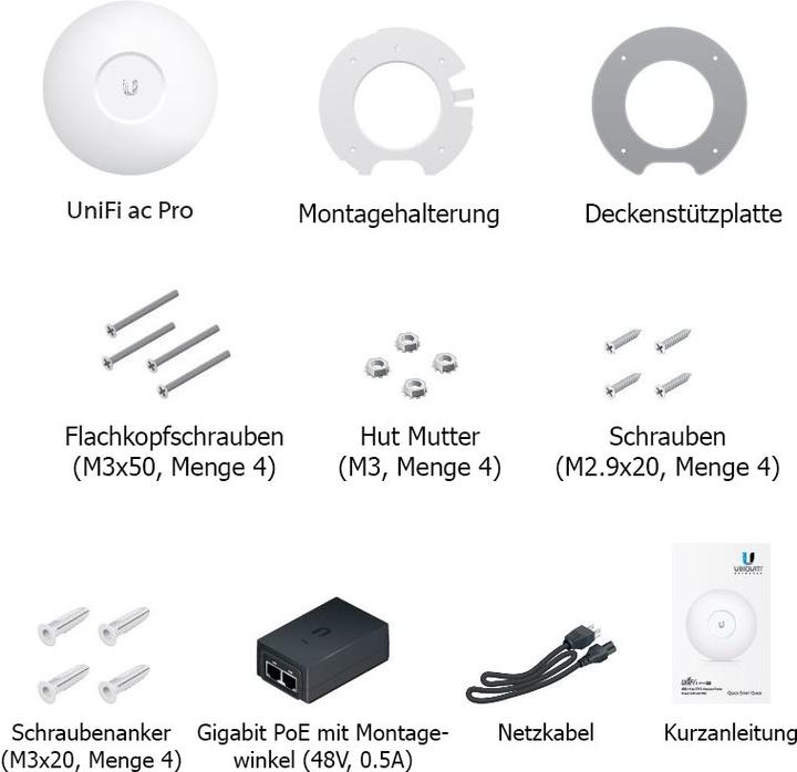 Produktbild Ubiquiti UniFi AP AC-PRO (1300 Mbit/s)