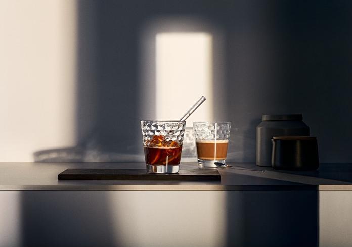 Produktbild WMF Wassergläser Set 4tlg Gläser 265ml Wabenmuster Kristallglas hitzebeständig (0.23 l, 4 x)