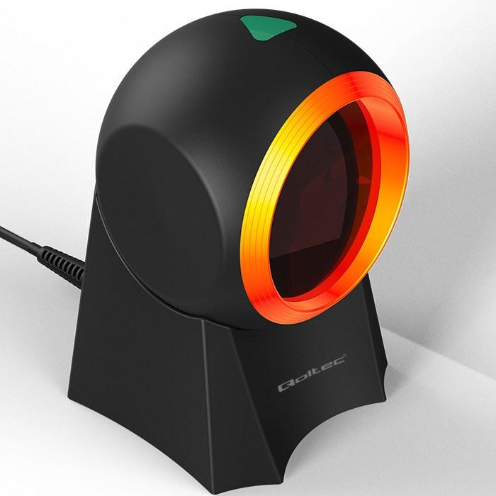 Actual product image Qoltec 50857 Wired desktop barcode scanner 1D | 2D (1D barcodes, 2D barcodes)