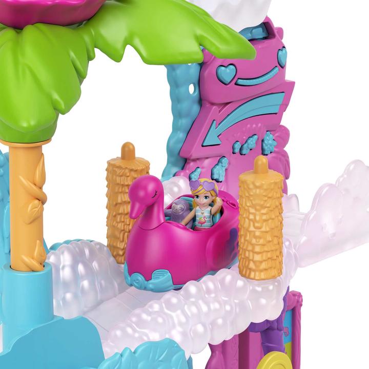 Produktbild Polly Pocket Pollyville Flamingo-Spass Autowaschanlage