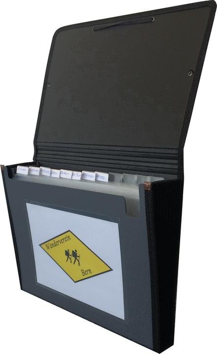 Image du produit Kolma Fardes à compartiments A4 superstrong 12 onglets anthracite (A4, 1 x)