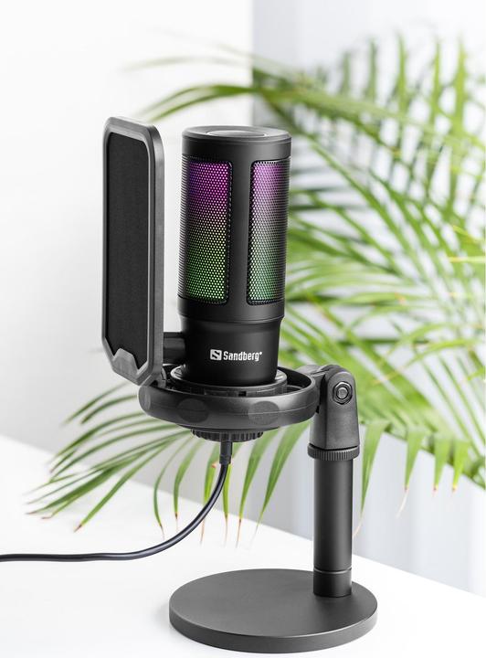 Actual product image Sandberg Streamer USB Microphone RGB