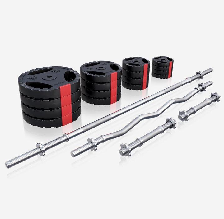 Image du produit Gorilla Sports Ensemble d'haltères longs (4 x 1,25 kg, 4 x 2,5 kg, 4 x 5 kg, 4 x 10 kg)